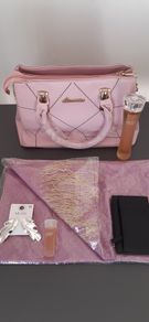 Handbag, Perfumes, Scarf, Earrings and Purse