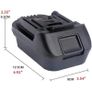 Battery Adapter Battery Converter for Milwaukee M18 18V Battery or for Dewalt 18V-20V Battery To Become Makita 18V Battery Image 2