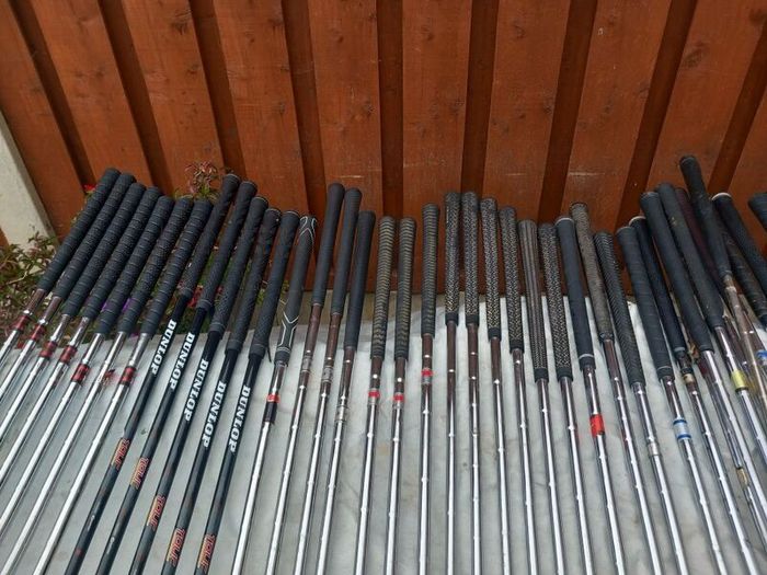 A selection of Golf clubs. Right handed clubs