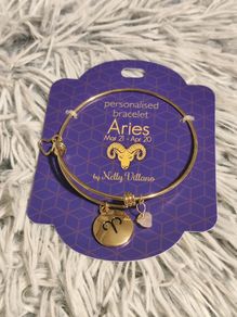 Gold Aries Bracelet New, Gift Ready