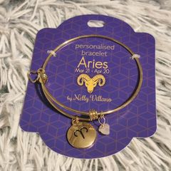 Gold Aries Bracelet New, Gift Ready