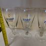 3 x old vintage harp glasses,hard to come by, collectors items ,good condition  ,see pictures for condition ,,buyer collects,,harp symbol faded in one or two glasses ,,, nice in any home bar deco,, Image 2