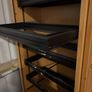 Powder coated pull out steel shelving Image 3