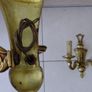 Antique French brass set of wall lights Image 5