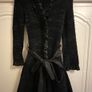 Zone BLEUE Black Knitted Ruffle Cardigan With Tie Belt Image 7
