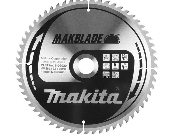 Makita B-09101 250x30mm 100T Circular Saw Blade B09101