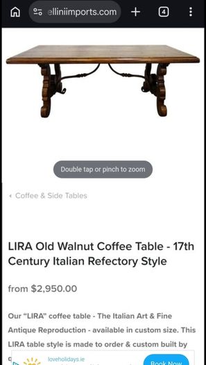 Mahogany Coffee Table