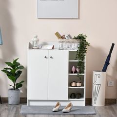 Shoe Cabinet Shoe Dresser Shoe Rack, 4 Shelves, 1 Cabinet