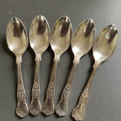 Vintage Newbridge EPNS A1 kings pattern tea spoon set
