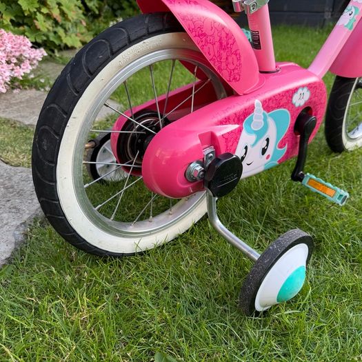 Kids 14" Bike Unicorn 3-5 year old - Stabilizers - Great condition