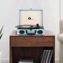 Belt-Drive 3-Speed Portable Record Player Bluetooth Vinyl Turntable with Built in Image 2