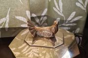 Vintage brass trinket boxes