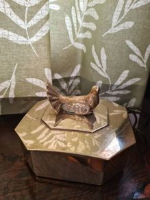 Vintage brass trinket boxes