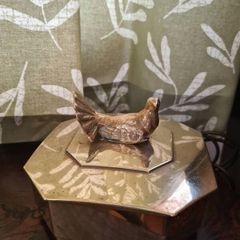 Vintage brass trinket boxes