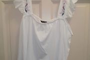 White frill embrodiery straps top 16 to 18
