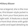 Monsoon Inez Military Blazer Postage Included Image 6