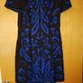 French Connection size uk8-10 black and blue beaded dress Image 9