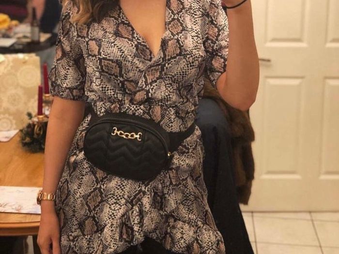 Snake print lightweight dress