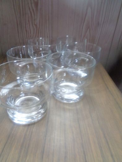 Retro Glass Desert Dishes x 6 for Sale