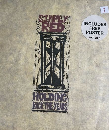 Simply Red. Holding back the years vinyl record no poster
