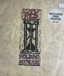 Simply Red. Holding back the years vinyl record no poster