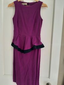 Pink Black Pendulum Dress - Size 14