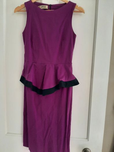 Pink Black Pendulum Dress - Size 14