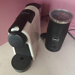 Nespresso Magimix coffee machine and Lavazza frother