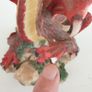 Red dragon figure on rock ceramic 19 cm high Image 9