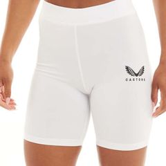 Castore elastic womens white shorts size UK20 EU48 Free post