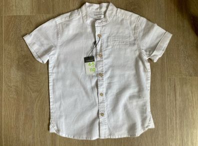 Boys linen mix short sleeve  shirt, 4-5 y