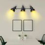 Spotlights Ceiling Lights Rotatable 3 Way Retro Kitchen Spot Light Fittings Black Spotbars 240V for Living Room, Incl. 3X 4W E14 LED Bulbs 2700K Image 5