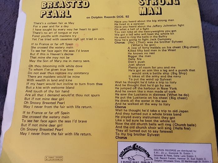 irish pressed single, the wolfetones
