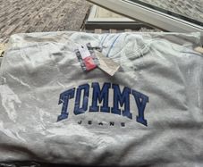 Tommy Jeans Hoodie Grey Medium New