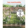 Garden Trellis for Climbing Plants, 87 x 20 in, 4 Packs Rustproof Metal Garden Flower Trellis, Outdoor Climbing Rose Trellis Cucumbers Support, Decorative Clematis Trellis for Courtyards Lawns Image 3