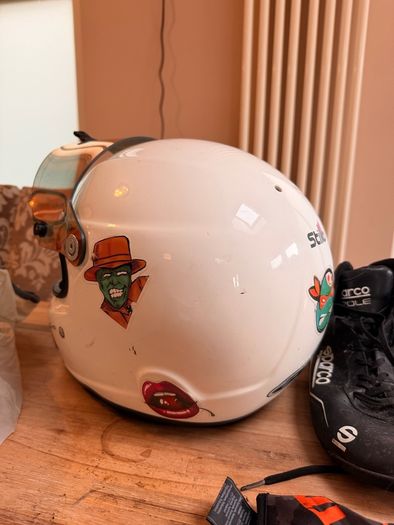 Go kart racing equipment - helmet, rainsuit, boots, gloves and more