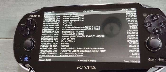 Psvita 1004 Oled Modded Henkaku 128gb Original Charger Excellent