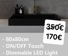 LED Bathroom Mirror Gold