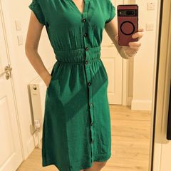 Green summer dress Size S