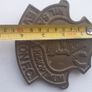 Antique Everton Football Club Shield Logo Solid Cast Brass RARE Image 7