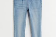 H&amp;M girls denim jeggings light wash aged 2-3 EUC