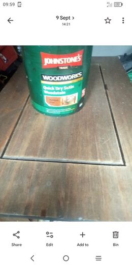 1. Litre.   Of.  Satin. Quick. Dry.  WOODSTAIN