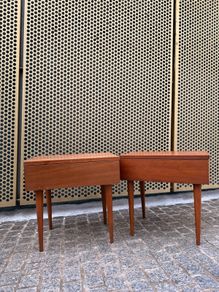MCM Danish teak bedside lockers