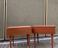 MCM Danish teak bedside lockers
