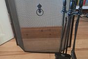Fireguard and fire implements