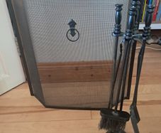 Fireguard and fire implements