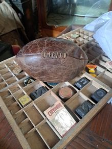 Vintage Leather Rugby Ball