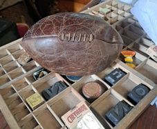 Vintage Leather Rugby Ball