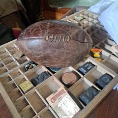 Vintage Leather Rugby Ball