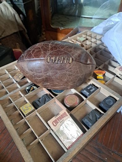 Vintage Leather Rugby Ball